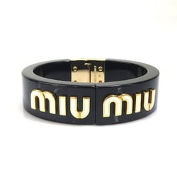 Miu Miu Miu Bangle Acrylic Black Women's h30499k