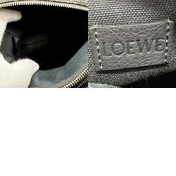 LOEWE Shoulder Bag Anagram Canvas Black Grey Silver Men's z2233