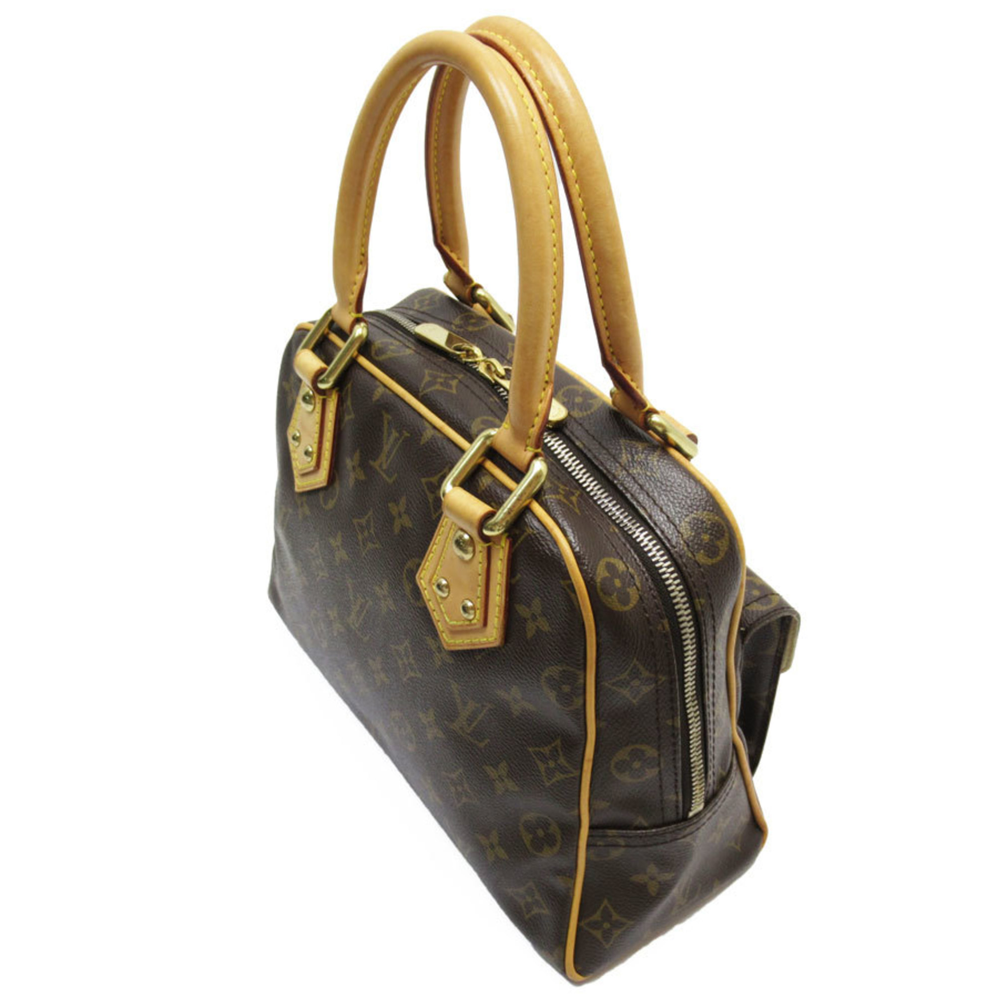 Louis Vuitton LOUIS VUITTON Handbag Monogram Manhattan PM Canvas Brown Gold Women's M40026 w0717i