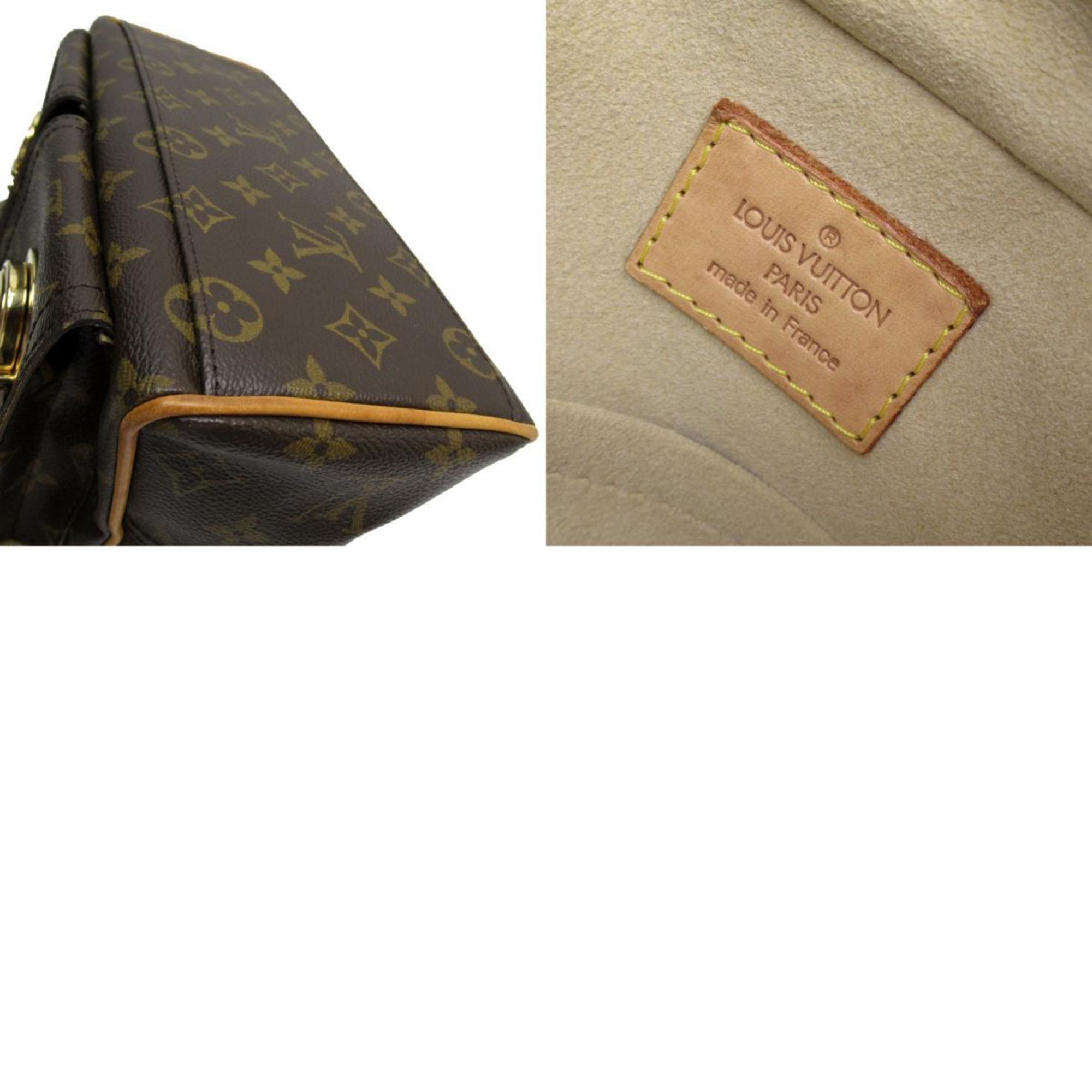 Louis Vuitton LOUIS VUITTON Handbag Monogram Manhattan PM Canvas Brown Gold Women's M40026 w0717i