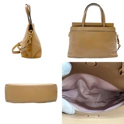 GUCCI handbag shoulder bag leather beige ladies 631663 n0296