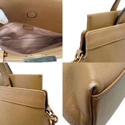 GUCCI handbag shoulder bag leather beige ladies 631663 n0296