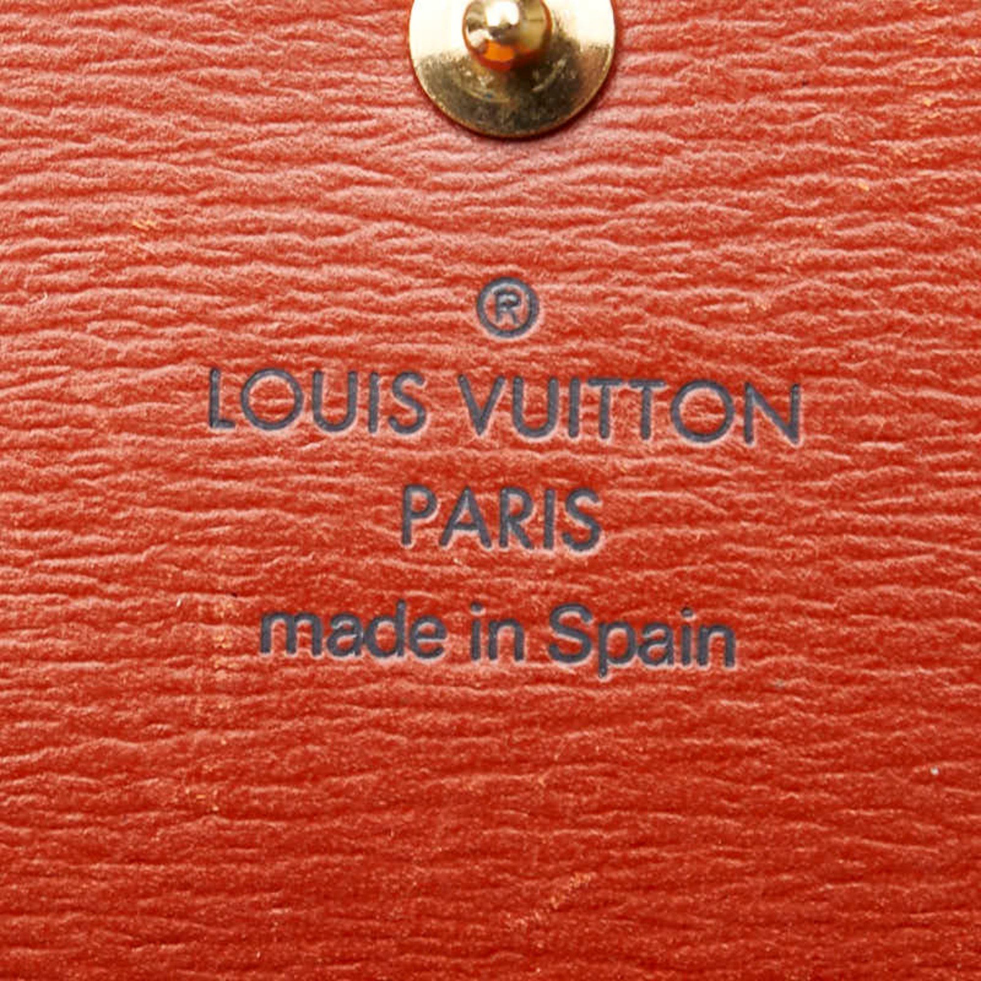 Louis Vuitton Epi Porte Tresor International Long Wallet M63388 Zipangu Gold Orange Leather Women's LOUIS VUITTON