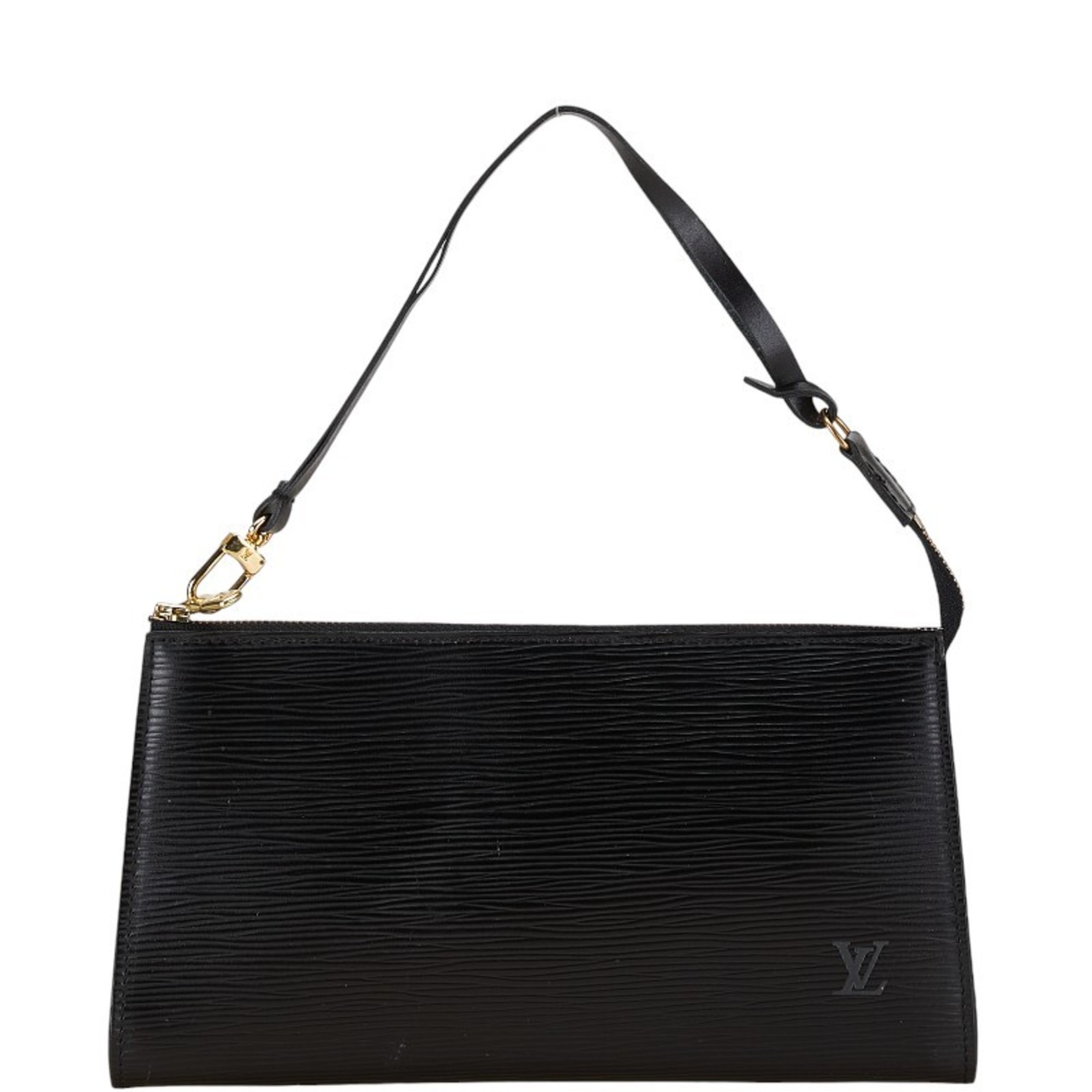 Louis Vuitton Epi Pochette Accessory Handbag Pouch M52952 Noir Black Leather Women's LOUIS VUITTON