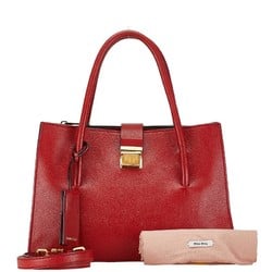 Miu Miu Miu Handbag Shoulder Bag Red Leather Women's MIUMIU