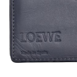 LOEWE Anagram Long Wallet Black Grey Leather Women's