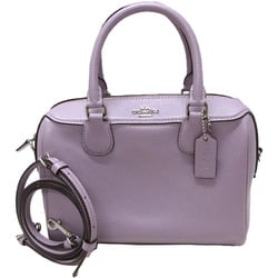 Coach COACH Women's Bag Boston Shoulder 1922 32202 Purple Leather