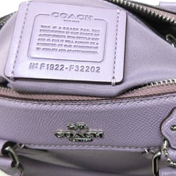 Coach COACH Women's Bag Boston Shoulder 1922 32202 Purple Leather