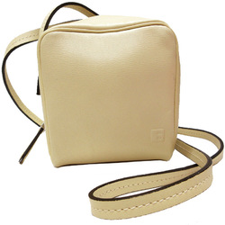 BALLY Cube Shoulder Bag Yellow Leather Women's Men's