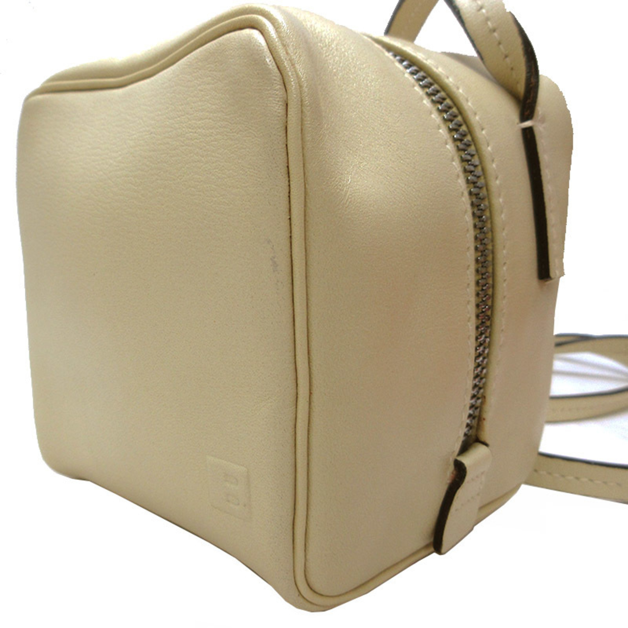 BALLY Cube Shoulder Bag Yellow Leather Women's Men's