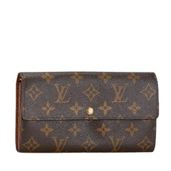 Louis Vuitton Monogram Portefeuille Sarah Long Wallet M61726 Brown PVC Leather Women's LOUIS VUITTON