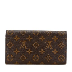 Louis Vuitton Monogram Portefeuille Sarah Long Wallet M61726 Brown PVC Leather Women's LOUIS VUITTON