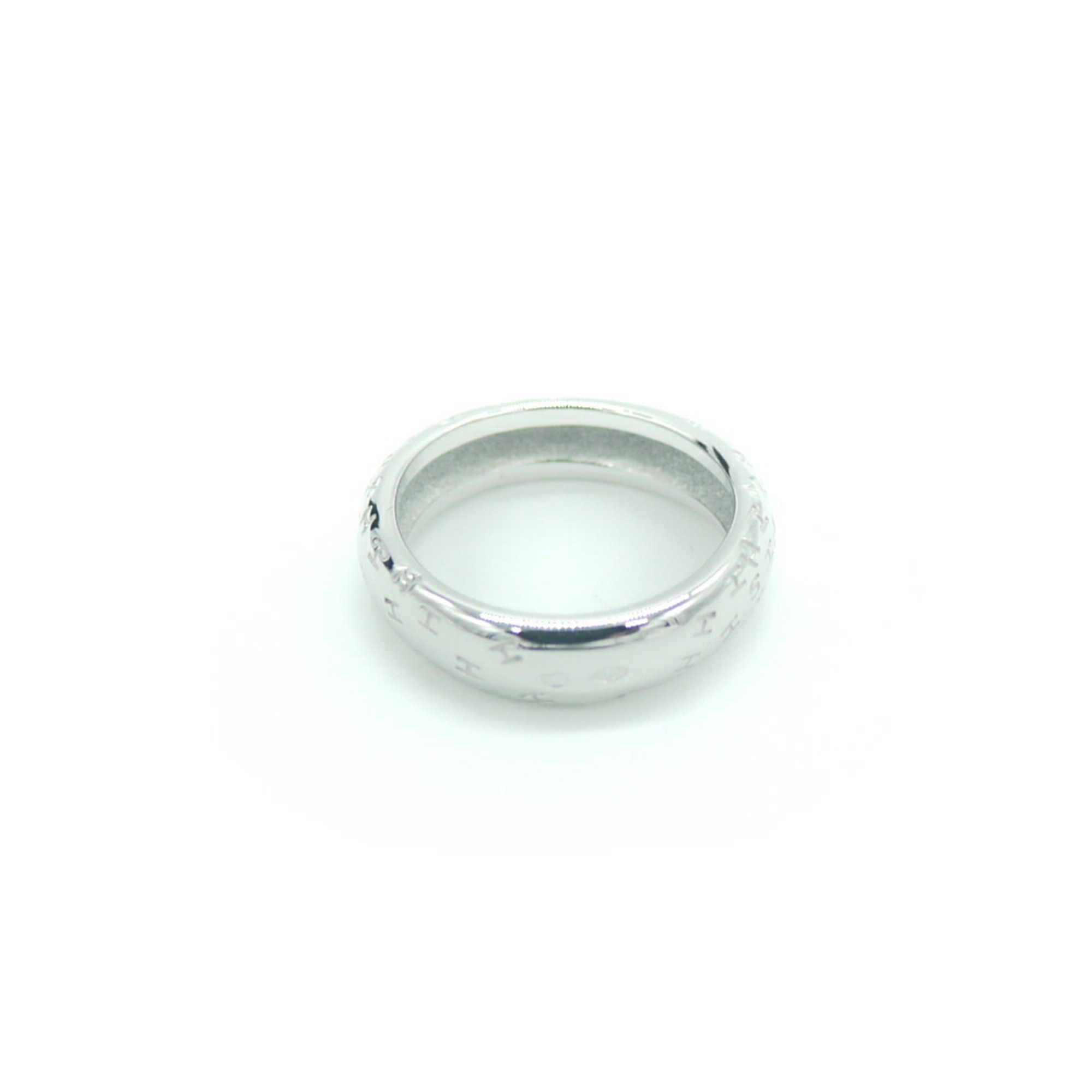 HERMES Hermes Toubou Ring K18WG White Gold #50 Size 10