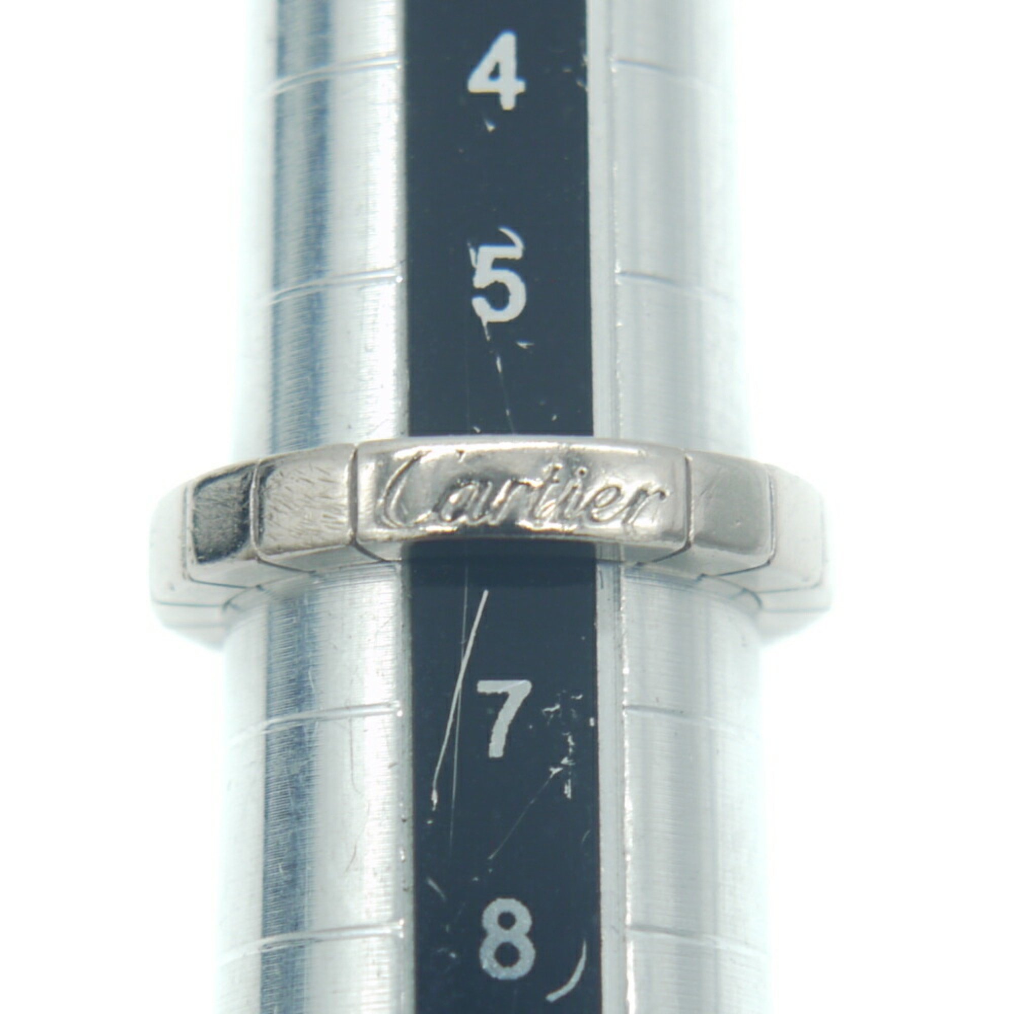 Cartier Lanier Ring K18WG #46 18K White Gold Size 6