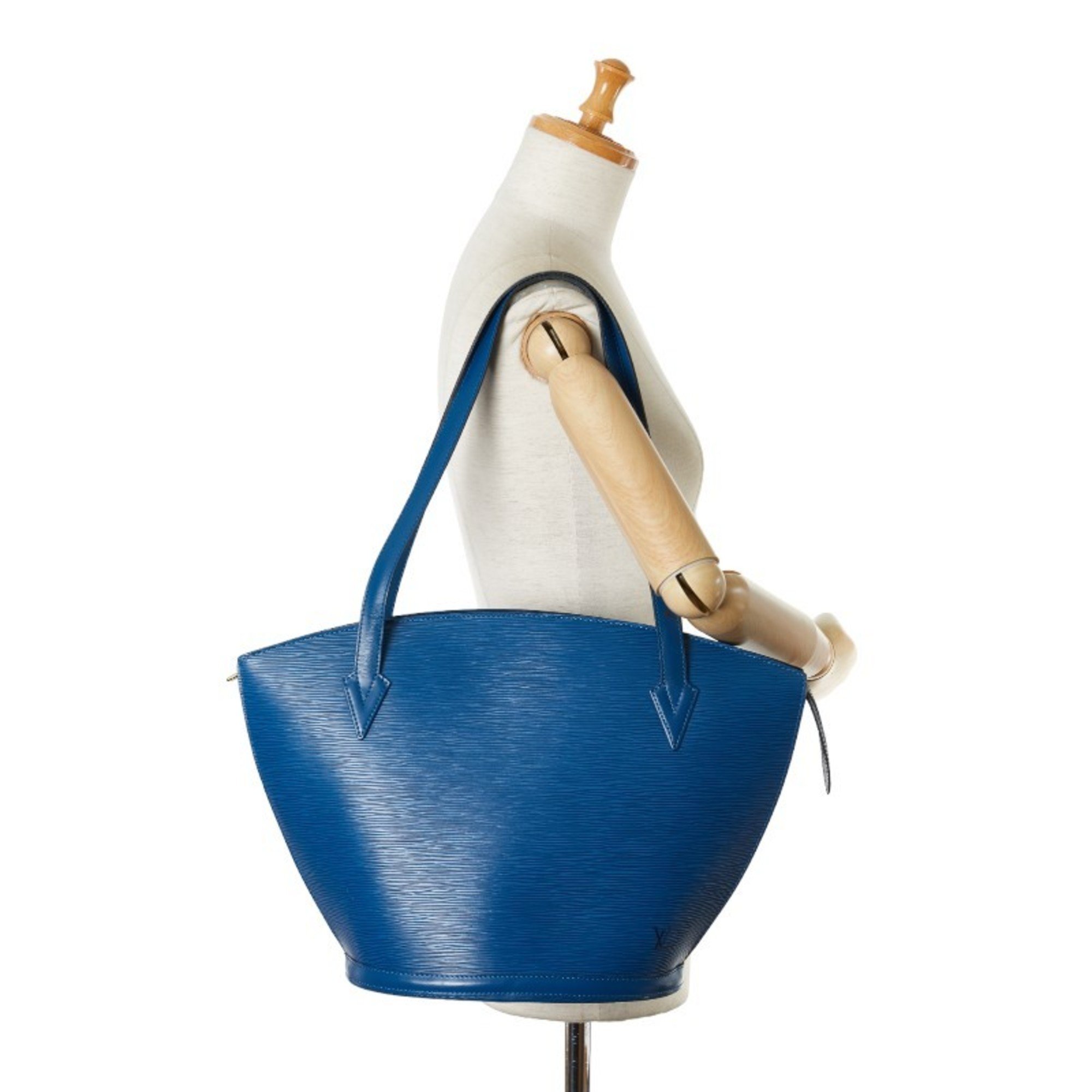 Louis Vuitton Epi Saint Jacques Tote Bag M52335 Toledo Blue Leather Women's LOUIS VUITTON