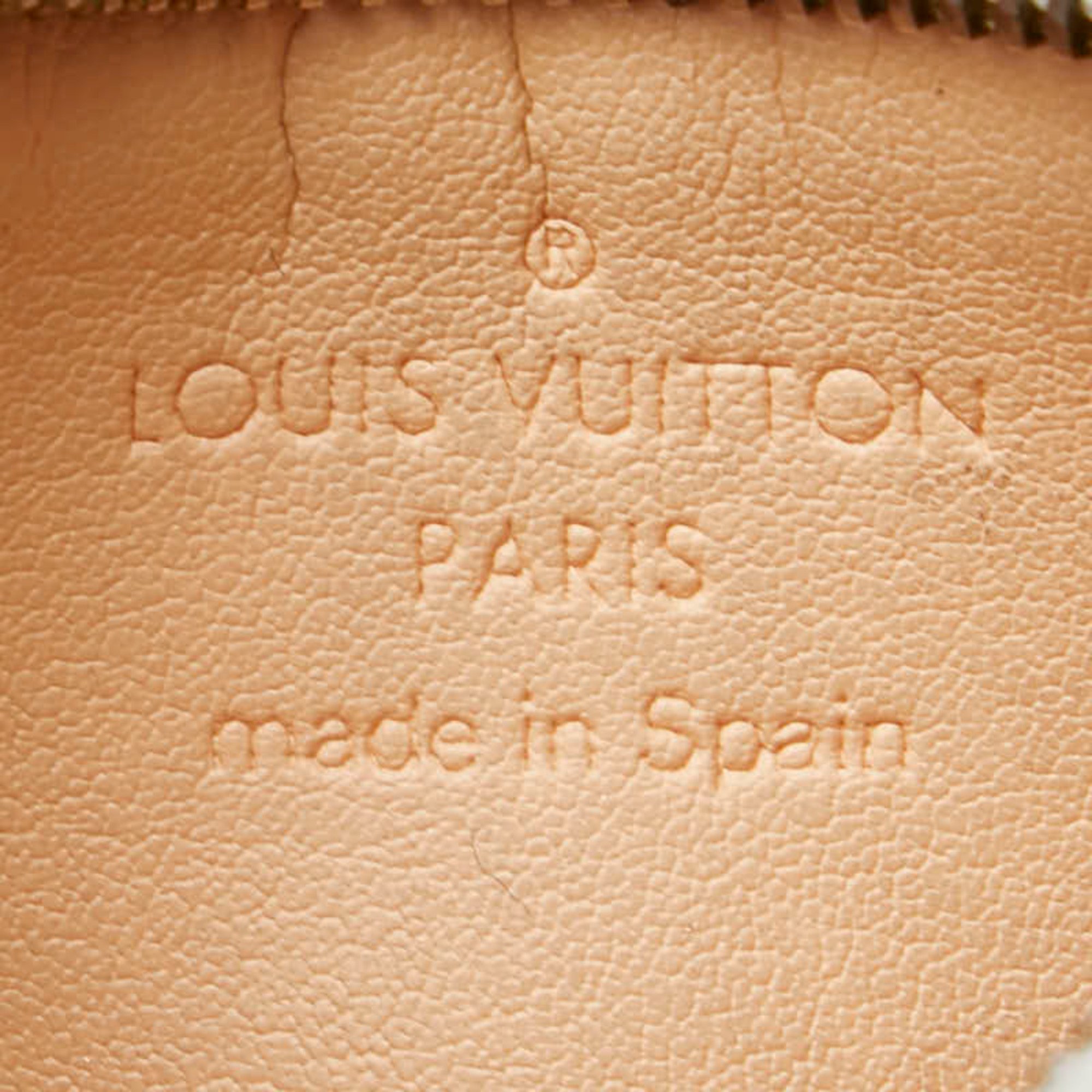 Louis Vuitton Monogram Pochette Cle Coin Case M92655 Blanc Multicolor PVC Leather Women's LOUIS VUITTON