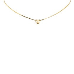 Christian Dior Dior Rhinestone Necklace Gold Plated Faux Pearl Women's