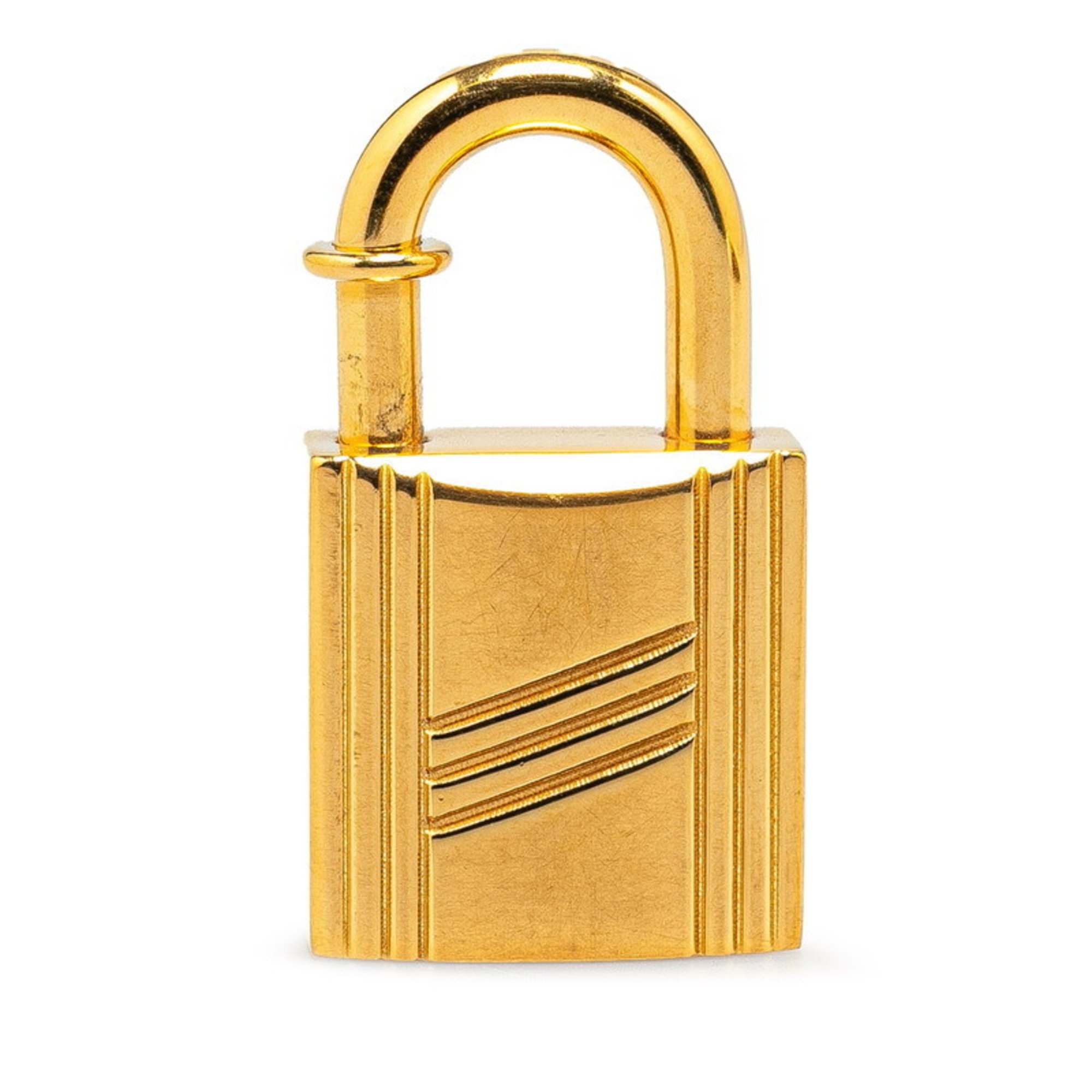 Hermes Padlock Charm Gold Plated Women's HERMES