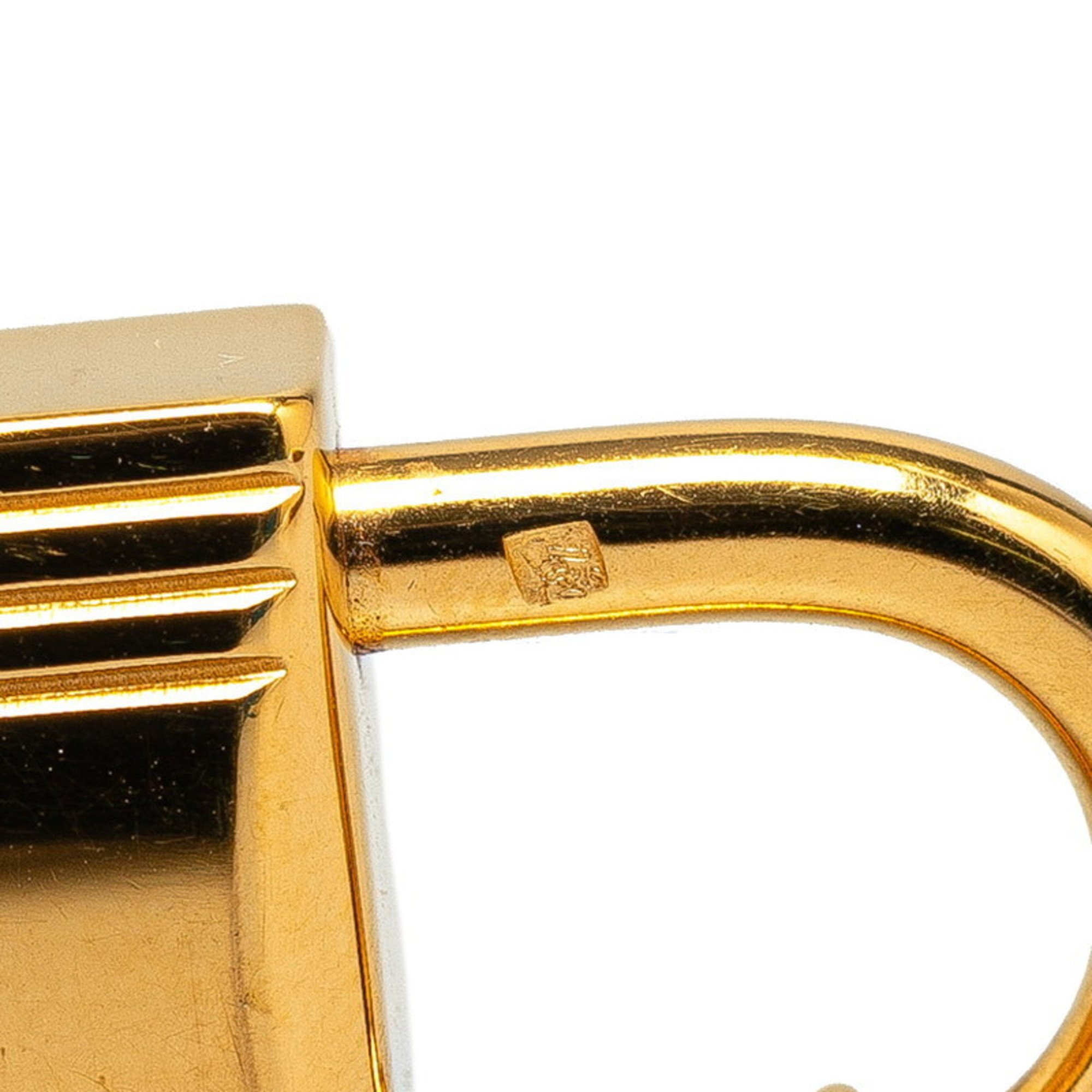 Hermes Padlock Charm Gold Plated Women's HERMES