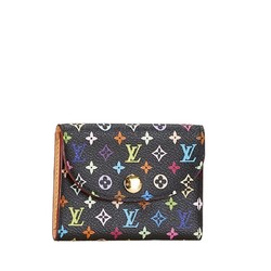 Louis Vuitton Monogram Multicolor Envelope Carte Deux Card Case Business Holder M66561 Noir Black PVC Leather Women's LOUIS VUITTON