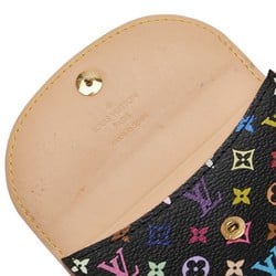 Louis Vuitton Monogram Multicolor Envelope Carte Deux Card Case Business Holder M66561 Noir Black PVC Leather Women's LOUIS VUITTON