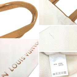 Paris exclusive Louis Vuitton Museum tote bag FONDATION LOUIS VUITTON canvas white x beige women's aq10371