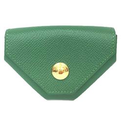 Hermes HERMES Le Vent Quatre coin purse, leather, green men's and women's wallet aq10317