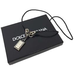 DOLCE & GABBANA Dolce Gabbana Plate Necklace BJ0471 0115-091-BJ0471-A1032-80048 80999 SS x Leather Men's Women's Unisex D&G aq10360