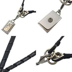 DOLCE & GABBANA Dolce Gabbana Plate Necklace BJ0471 0115-091-BJ0471-A1032-80048 80999 SS x Leather Men's Women's Unisex D&G aq10360