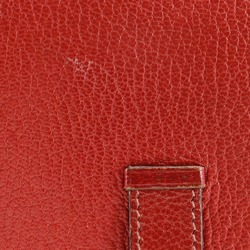 Hermes HERMES Beansufla Bi-fold Wallet 2007 Red □K Belt Clasp Women's W171724712