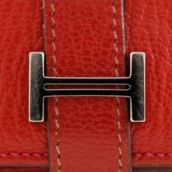 Hermes HERMES Beansufla Bi-fold Wallet 2007 Red □K Belt Clasp Women's W171724712