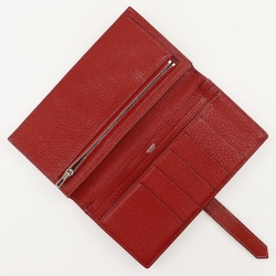 Hermes HERMES Beansufla Bi-fold Wallet 2007 Red □K Belt Clasp Women's W171724712