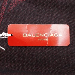 BALENCIAGA Stole Silk x Wool Bordeaux Stall Women's