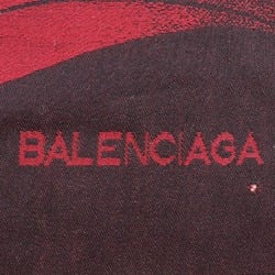 BALENCIAGA Stole Silk x Wool Bordeaux Stall Women's