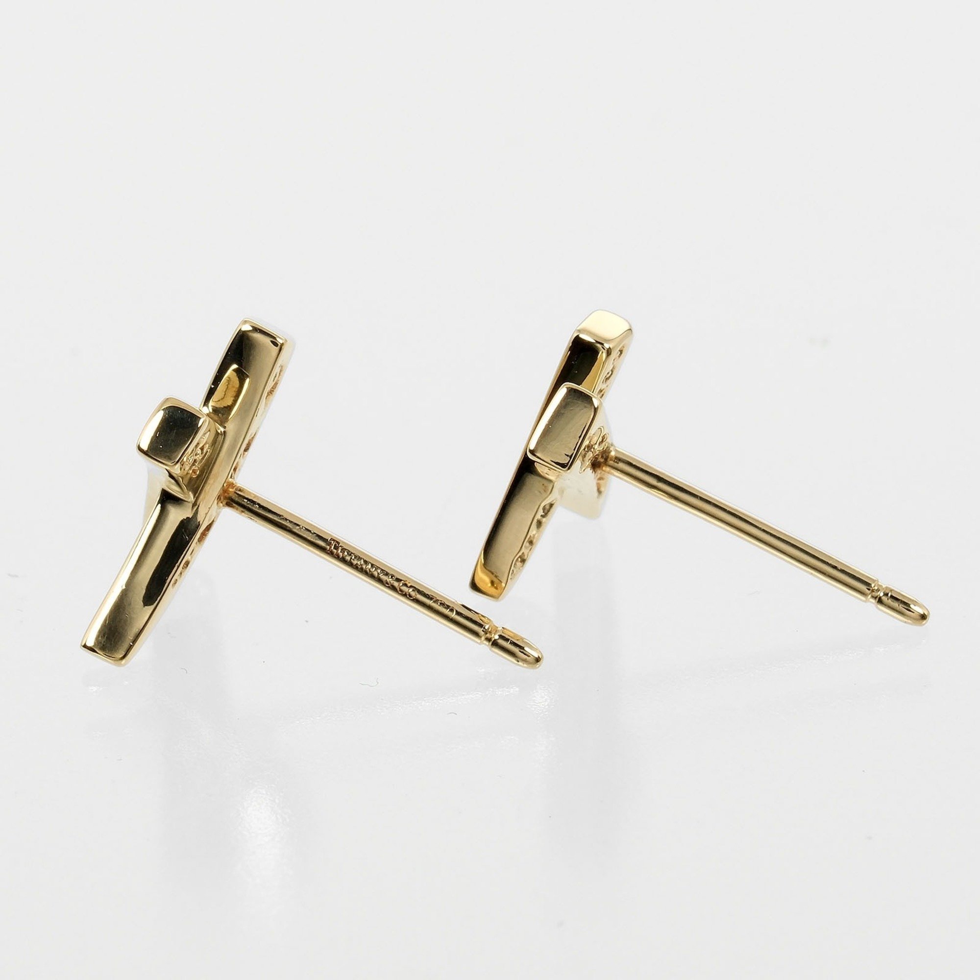 Tiffany TIFFANY&Co. Kiss Earrings K18YG Yellow Gold Approx. 2.47g