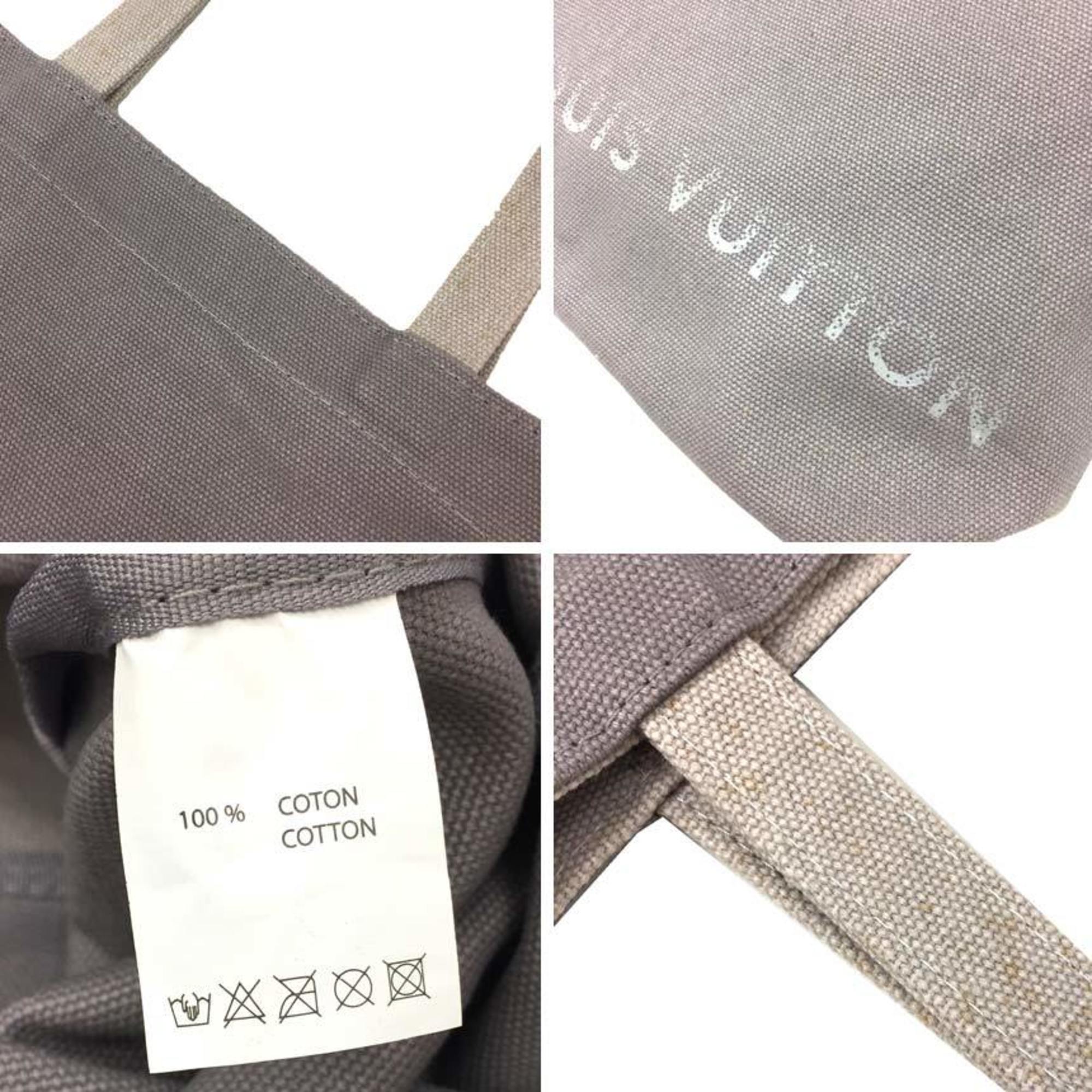 Paris exclusive Louis Vuitton Museum tote bag FONDATION LOUIS VUITTON canvas gray women's aq10370