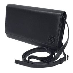 LOEWE wallet shoulder bag black aq10442