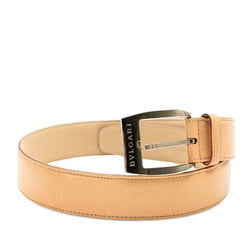 BVLGARI Men's Beige Leather Belt