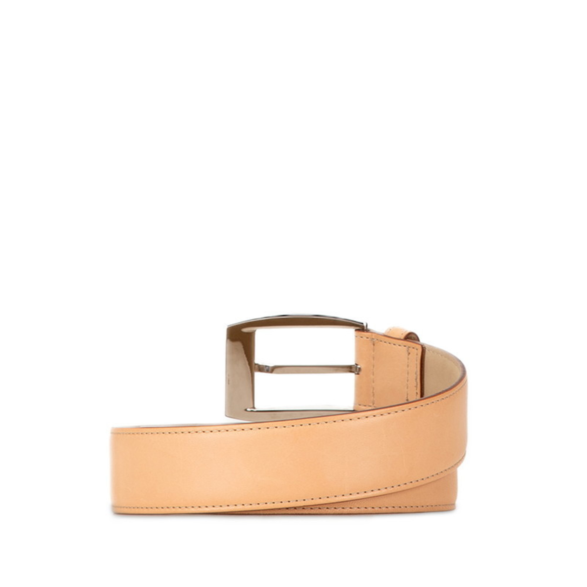 BVLGARI Men's Beige Leather Belt