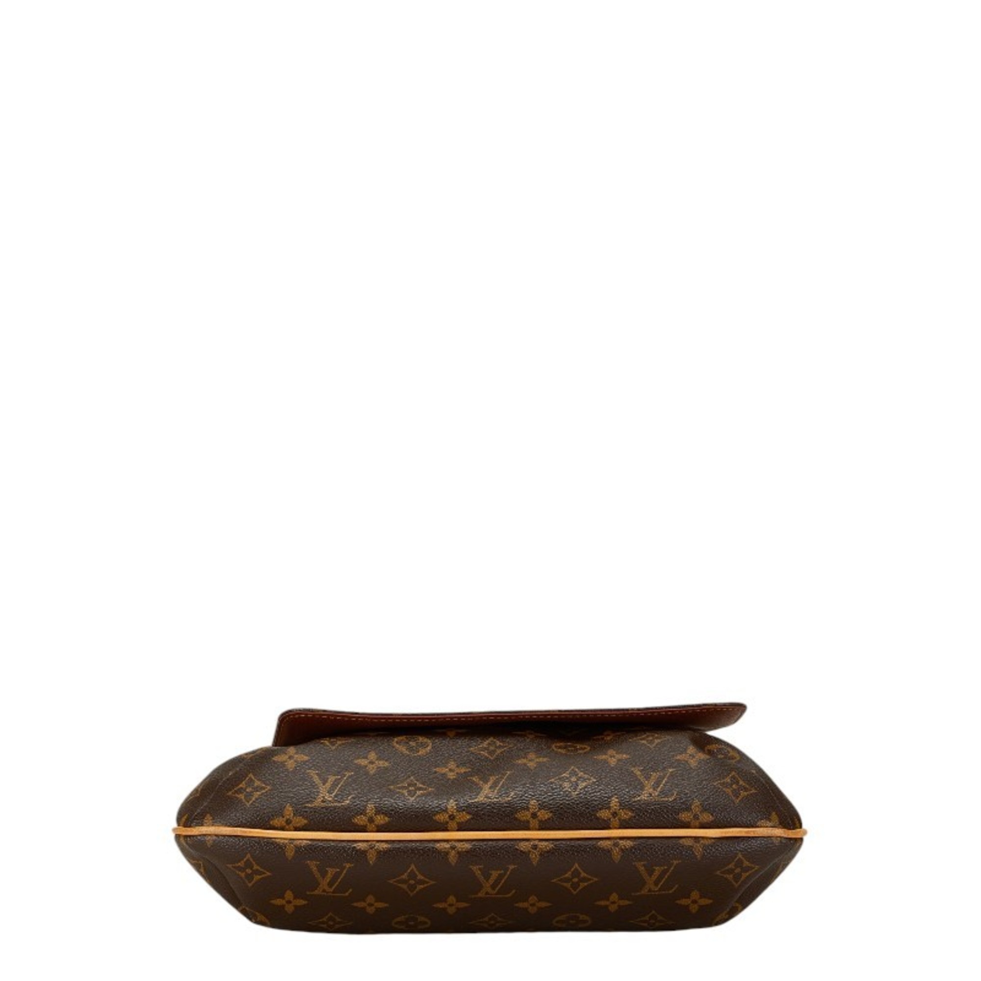 Louis Vuitton Monogram Musette Shoulder Bag M51256 Brown PVC Leather Women's LOUIS VUITTON