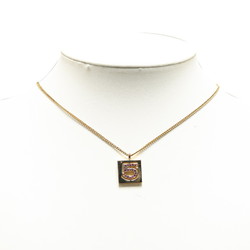 Chanel No.5 Rhinestone Necklace Gold Pink Plated Women's CHANEL