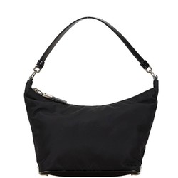 Prada handbag black nylon leather women's PRADA