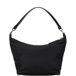 Prada handbag black nylon leather women's PRADA