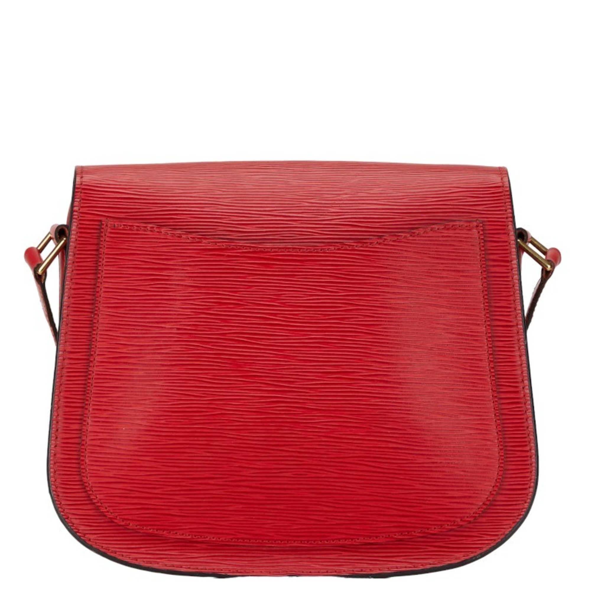 Louis Vuitton Epi Saint-Cloud GM Shoulder Bag M52197 Castilian Red Leather Women's LOUIS VUITTON