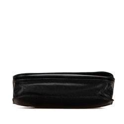 LOEWE Anagram Pouch Black Leather Women's