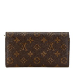 Louis Vuitton Monogram Portefeuille Sarah Long Wallet M61726 Brown PVC Leather Women's LOUIS VUITTON