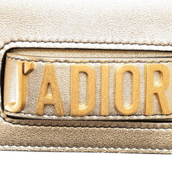 Christian Dior Dior J'ADIOR Chain Shoulder Bag Gold Leather Women's