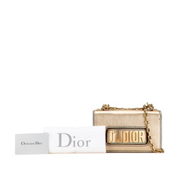 Christian Dior Dior J'ADIOR Chain Shoulder Bag Gold Leather Women's