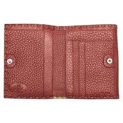 FENDI Selleria Long Wallet Bi-fold Brown Leather Women's