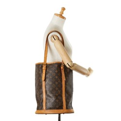 Louis Vuitton Monogram Bucket GM Tote Bag Shoulder M42236 Brown PVC Leather Women's LOUIS VUITTON